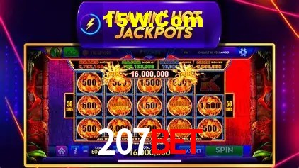 Slots com jackpots e giros grátis na 207Bet